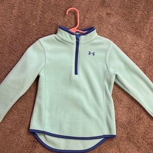 Little girls UA half zip up sweatshirt